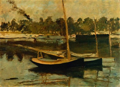 Édouard Manet - Segelboote in Argenteuil. Free illustration for personal and commercial use.