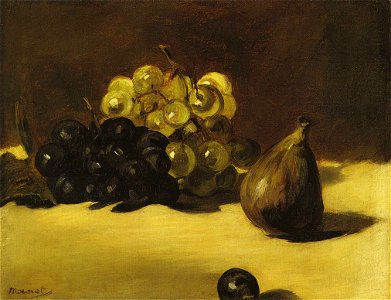 Édouard Manet - Nature morte, raisins et figues