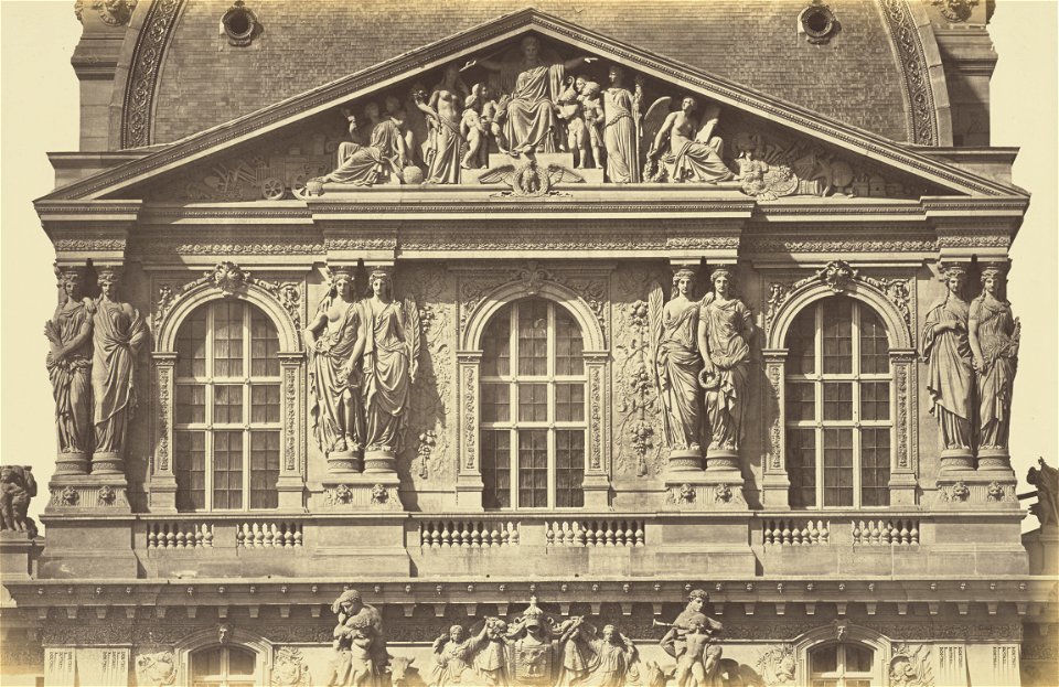 Édouard Baldus, The Second Floor of the Pavillon Richelieu, Louvre, Paris - Getty Museum