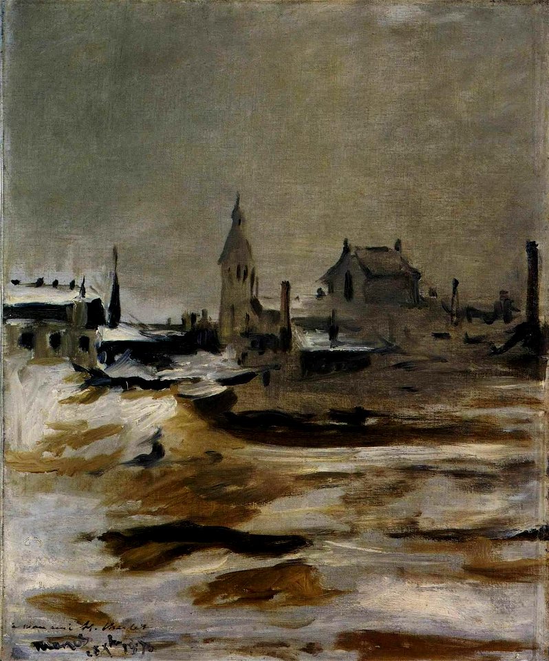Édouard Manet - Effet de neige à Petit–Montrouge