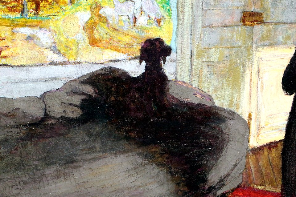 Édouard vuillard, ritratto di pierre bonnard, 1930-35, 03 cane