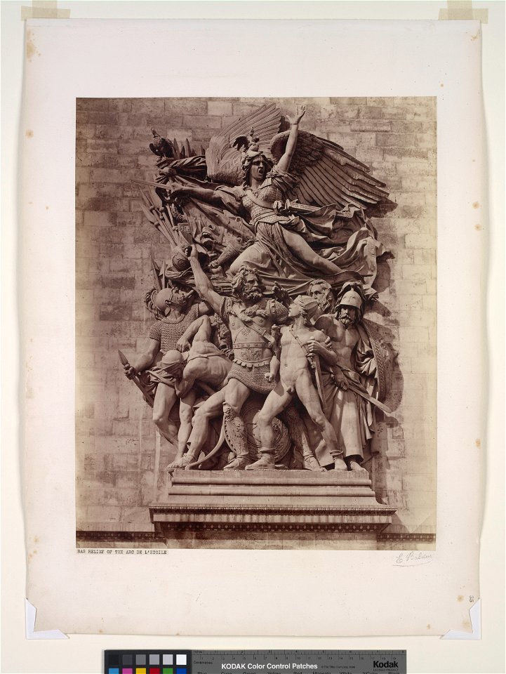 Édouard Baldus, Bas Relief of the Arc de l'Etoile - NYPL Digital Collections