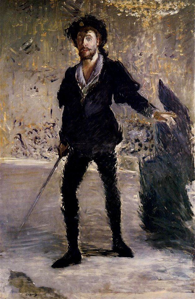 Édouard Manet - Portrait de Faure dans le rôle de Hamlet (RW 256)