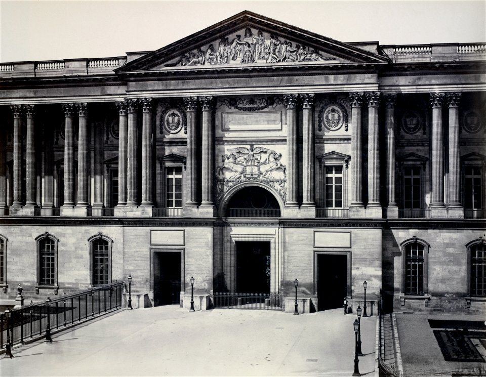 Édouard Baldus, La Colonnade du Louvre - NYPL Digital Collections