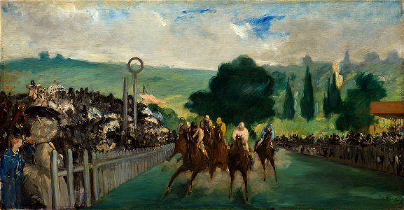 Édouard Manet - The Races at Longchamp - 1922.424 - Art Institute of Chicago