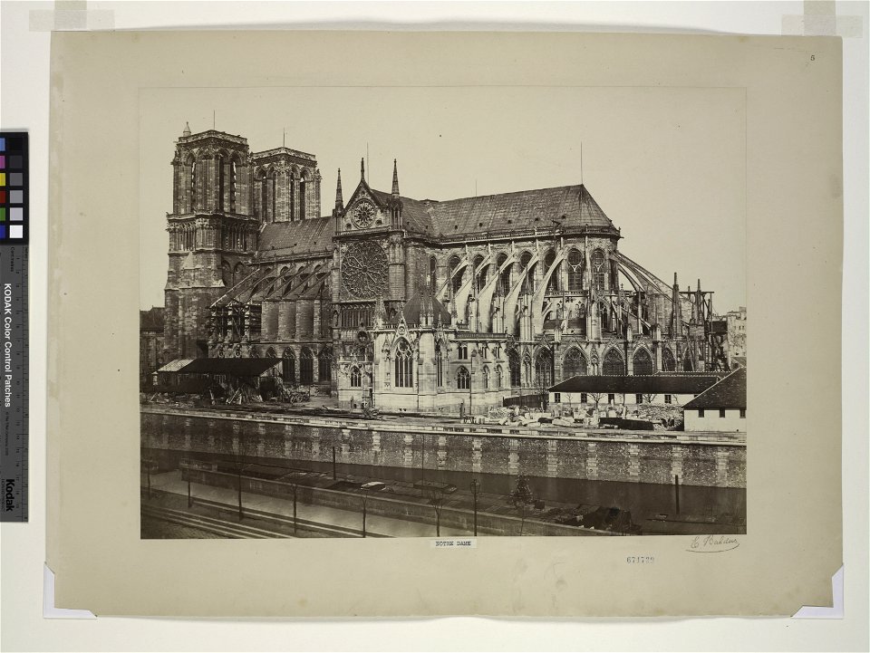 Édouard Baldus, Notre-Dame, Paris 02 - NYPL Digital Collections