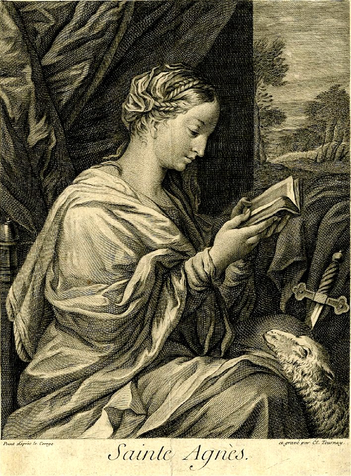 Élisabeth-Claire Tardieu - Correggio - Sainte Agnès