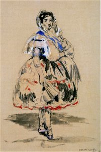 Édouard Manet - Lola de Valence (Aquarelle)