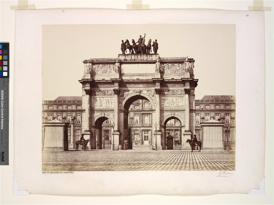 Édouard Baldus, Arc de Triomphe du Carrousel - NYPL Digital Collections