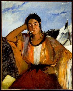 Édouard Manet - Gypsy with a Cigarette - y1979-55 - Princeton University Art Museum