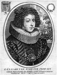 Élisabeth de France (1602-1644). Free illustration for personal and commercial use.