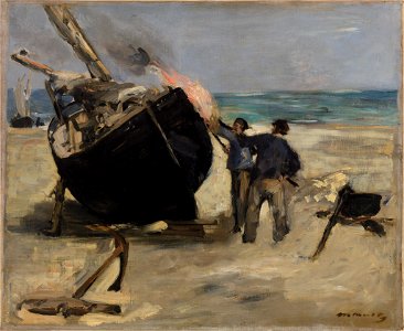 Édouard Manet - Tarring the Boat (Le Bateau goudronné) - BF166 - Barnes Foundation