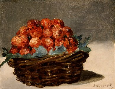 Édouard Manet - Strawberries. Free illustration for personal and commercial use.