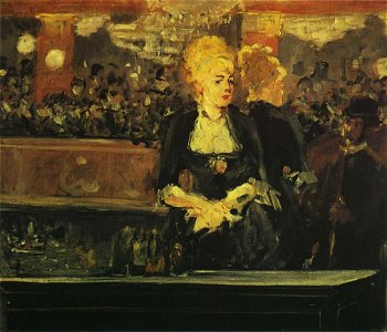 Édouard Manet - Étude por Le bar aux Folies-Bergère