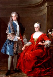Élisabeth Charlotte d'Orléans with her son François Étienne de Lorraine