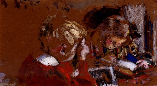 Édouard Vuillard - Children Reading - Google Art Project