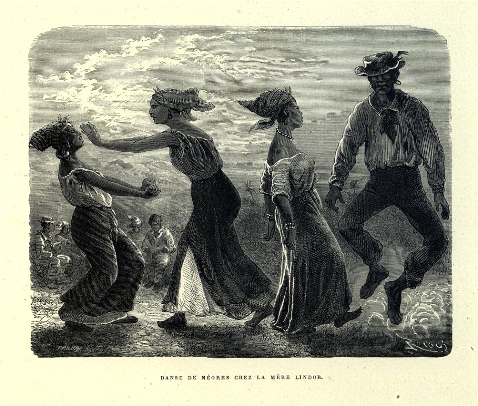 Édouard Riou - Danse de nègres chez Mère Lindor
