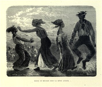 Édouard Riou - Danse de nègres chez Mère Lindor