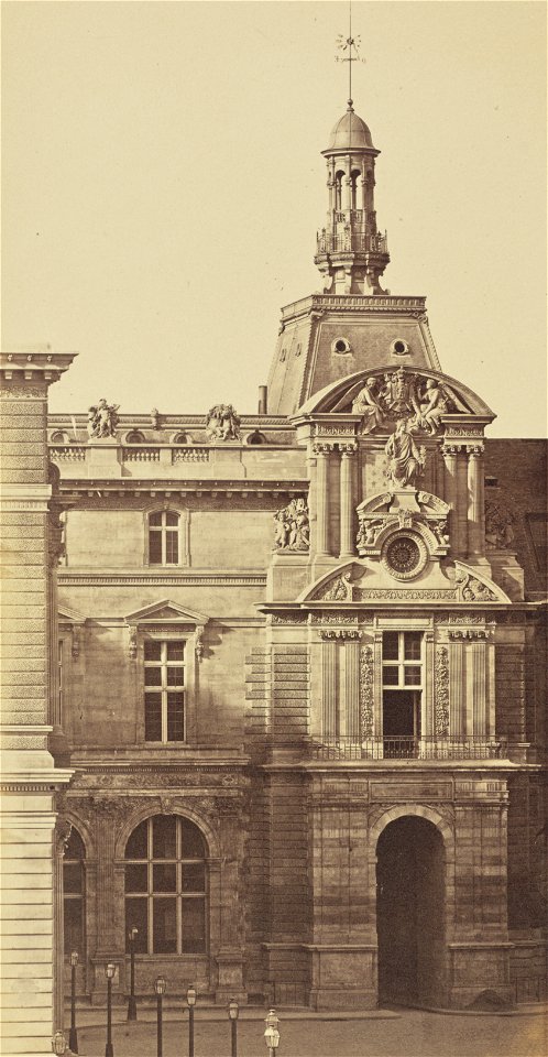 Édouard Baldus, The Pavillon de Lesdiguières, Louvre, Paris - Getty Museum