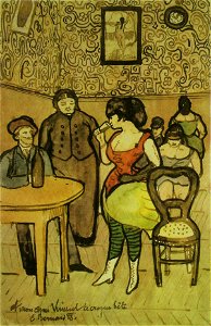 Émile Bernard Brothel Scene for Vincent 1888