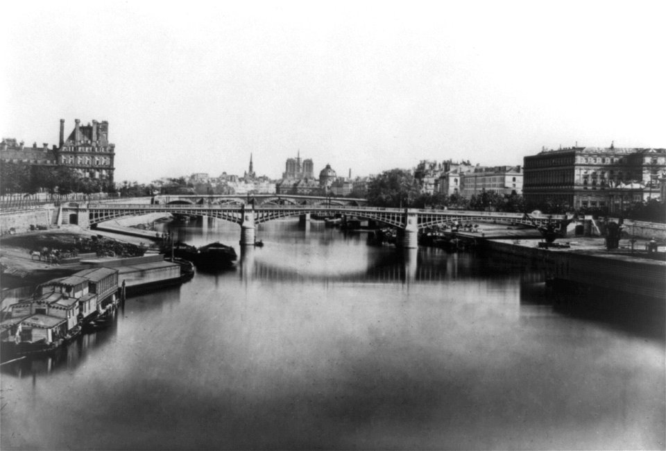 Édouard Baldus, View of Seine River, looking toward Notre-Dame, between 1851 and 1870