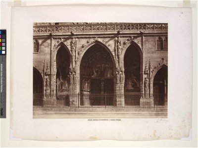 Édouard Baldus, Saint Germain l'Auxerrois - Grand Portal - NYPL Digital Collections