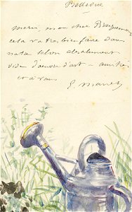 Édouard Manet - Lettre à Bracquemond