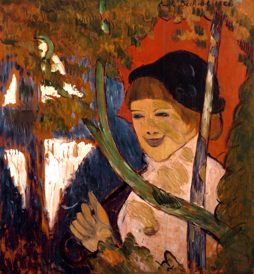 Émile Bernard - Breton Girl with a Red Umbrella - 98.268 - Museum of Fine Arts, Houston