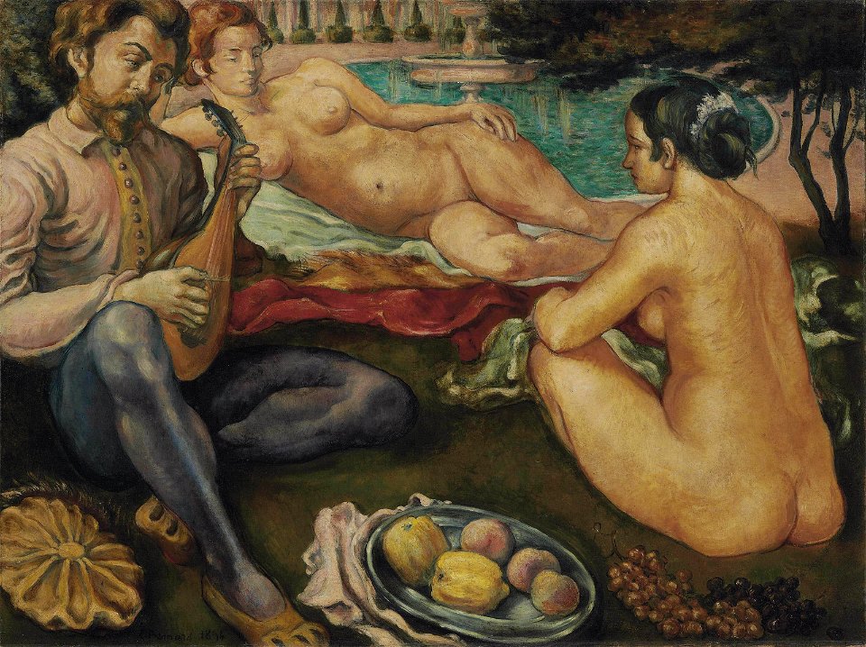 Émile Bernard Cour d'amour 1890