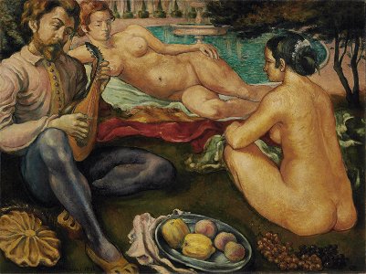 Émile Bernard Cour d'amour 1890
