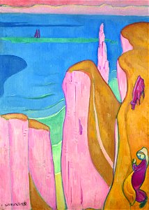 Émile Bernard - Les Falaises d’Yport