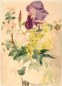 Édouard Manet - Flower Piece with Iris, Laburnum, and Geranium, 1880 - Google Art Project