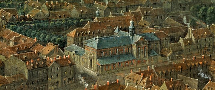 Église et Mission - Pierre-Denis Martin - Vue du Château de Fontainebleau. Free illustration for personal and commercial use.