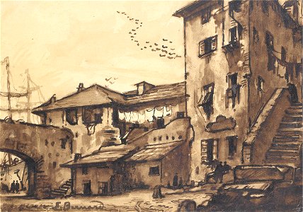 Émile Bernard - Genève, et le port (02)