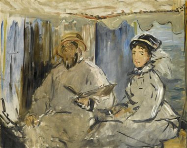 Édouard Manet - Monet peignant dans son atelier - Staatsgalerie Stuttgart