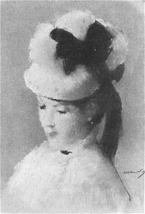 Édouard Manet - Jeune Femme au chapeau blanc