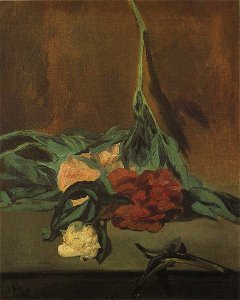 Édouard Manet - Tiges de Pivoines et Sècateur