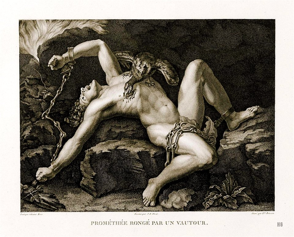 Étienne Beisson - Prométhée rongé par un vautour