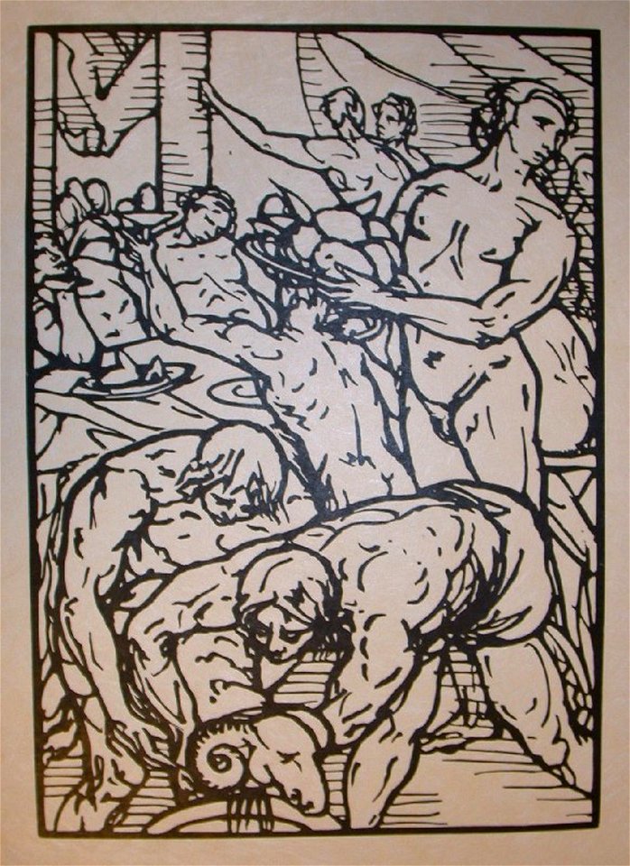 Émile Bernard Banquet scene