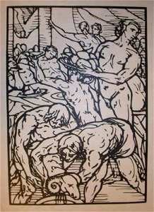 Émile Bernard Banquet scene