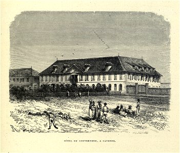 Édouard Riou - Palais du gouverneur à Cayenne