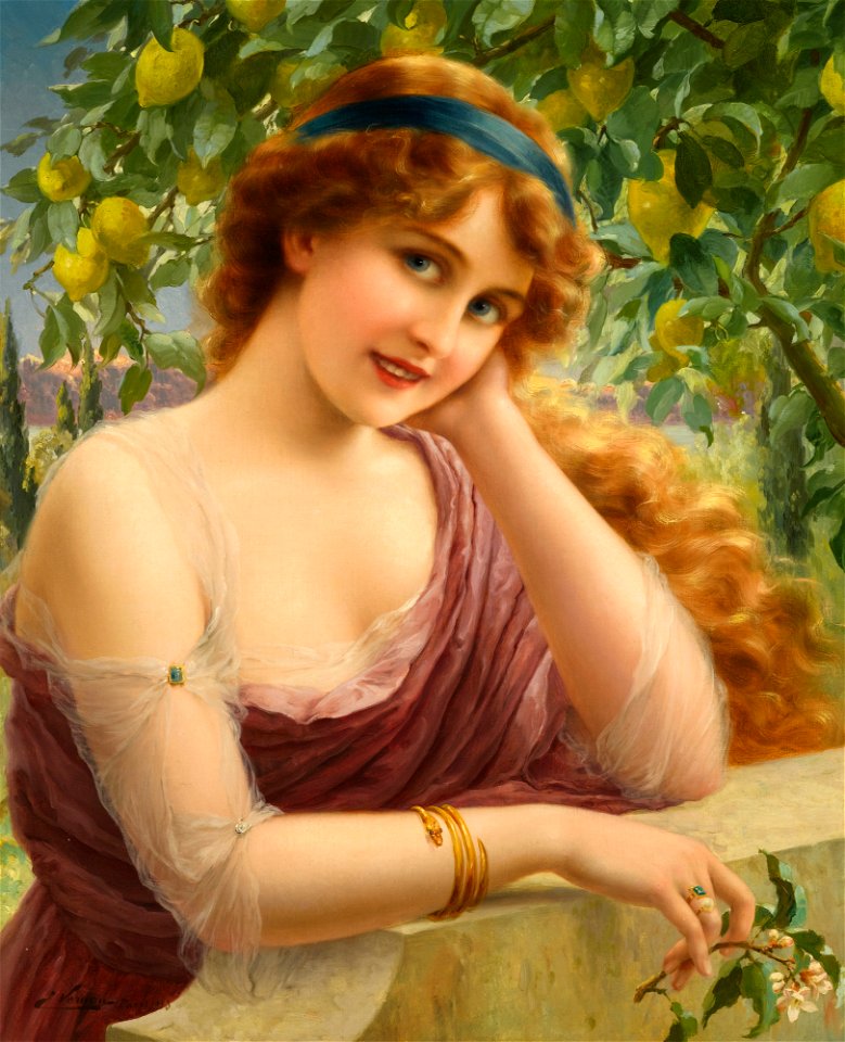 Émile Vernon - Fille Au Citronnier