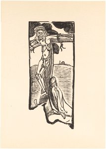 Émile Bernard - Crucifixion, publié dans L'Estampe Originale