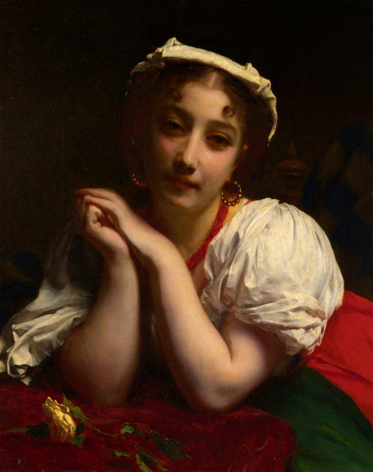 Étienne Adolphe Piot Young Italian Woman