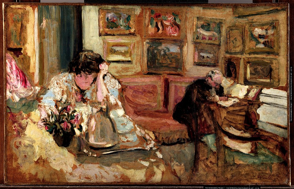 Édouard Vuillard, Jos and Lucie Hessel in the Small Salon, Rue de Rivoli - Metropolitan Museum of Art 