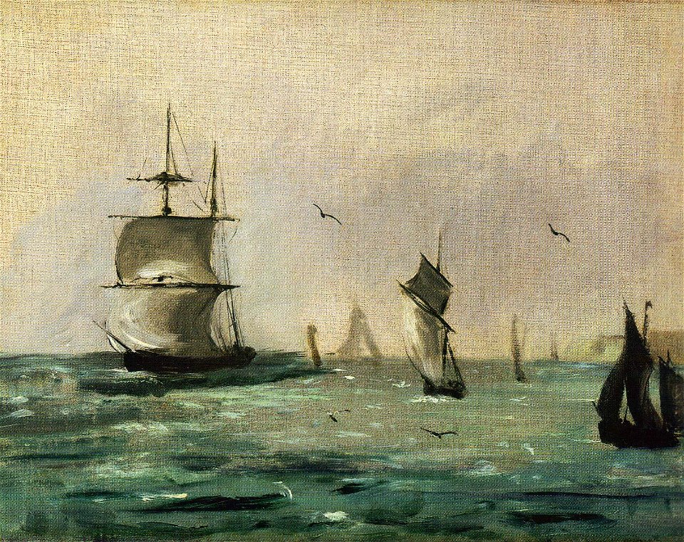 Édouard Manet - Sailing Ships and Seagulls