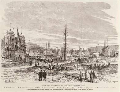 État des travaux au mois de Février 1867