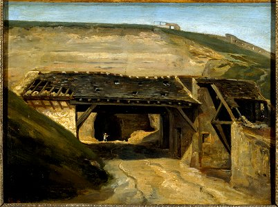 Étienne Bouhot - Entrée d'une carrière à Montmartre - P1717 - Musée Carnavalet