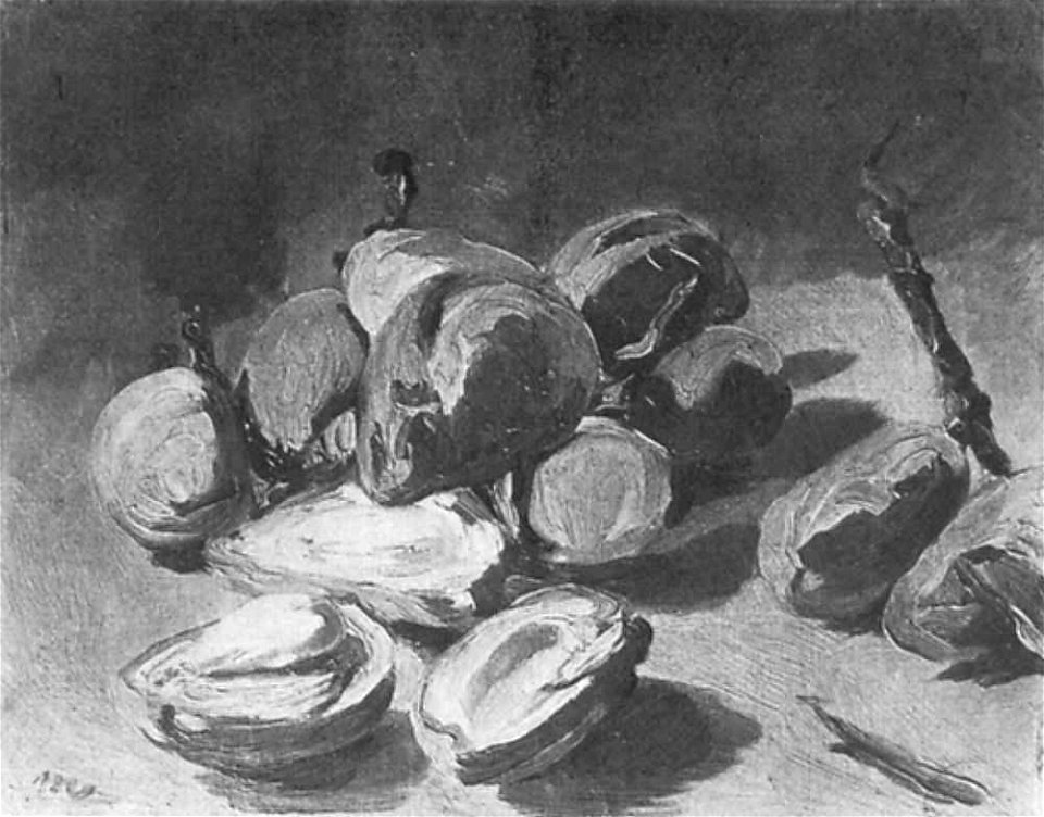 Édouard Manet - Nature morte, amandes vertes (RW 142)