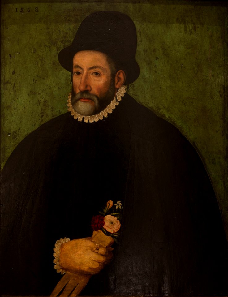 Étienne de Martellange - Portrait d'échevin (huile sur bois, 1568)